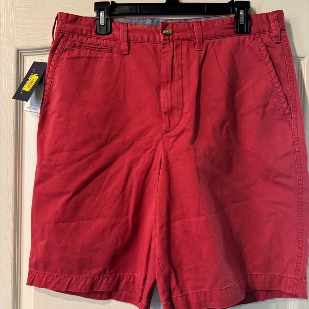 Polo by Ralph Lauren Red Flat Front Shorts
